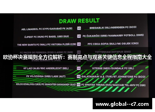欧协杯决赛规则全方位解析：赛制亮点与观赛关键信息全程指南大全