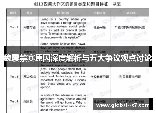 魏震禁赛原因深度解析与五大争议观点讨论